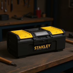 Stanley <b>Tool</b> <b>Box</b> 18 Inch <b>Heavy</b> <b>Duty</b> Storage Case With Lid And Handles For Workshop Use - Product Image 3