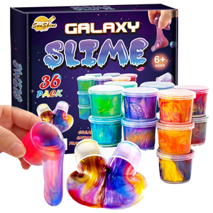 2026 36 Packs Galaxy Putty <b>Slime</b> Educational Making <b>Slime</b> Kit with Polyester Material Party Favor for Kids Girls Boys - Product Image 1