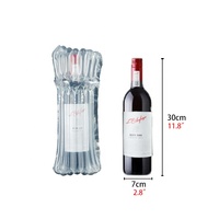 Coussin d'emballage imperméable épaissi Colonne d'air Sac d'emballage gonflable pour bouteille de vin en verre