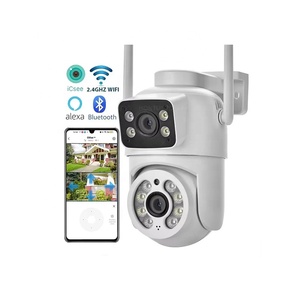 Nhà sản xuất Mạng icsee 6MP ống kính kép Dual-<span class=keywords><strong>Screen</strong></span> Wifi <span class=keywords><strong>Camera</strong></span> an ninh không dây Wifi không thấm nước CCTV ngoài trời <span class=keywords><strong>Camera</strong></span> An Ninh - Product Image 1