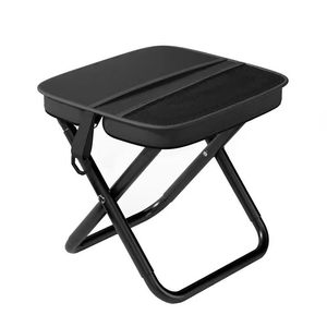 <b>Folding</b> <b>Stool</b> Portable Camping Chair Oxford Cloth Carbon Steel 26.5x24cm Round Shape Outdoor Use - Product Image 2