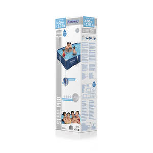 Bestway 56404 <span class=keywords><strong>Piscina</strong></span> Azul <span class=keywords><strong>Rectangular</strong></span> Metal Marco de acero <span class=keywords><strong>Piscina</strong></span> sobre el suelo <span class=keywords><strong>Piscina</strong></span> familiar al aire libre - Product Image 6