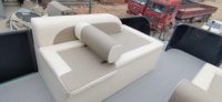 Bateau ponton de croisière côtière de 7,5 m (25 pieds) avec tubes, pour fêtes, moteurs hors-bord, eau douce, catamaran à double pont, pêche familiale et sport