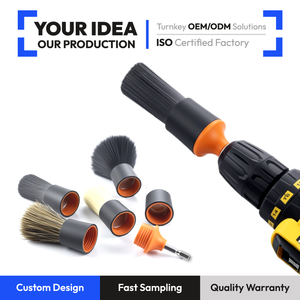 Kit de brosses de <span class=keywords><strong>nettoyage</strong></span> de <span class=keywords><strong>voiture</strong></span> électriques DB-005 avec têtes interchangeables - <span class=keywords><strong>Nettoyage</strong></span> sans effort avec mode manuel/électrique double - Product Image 1