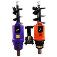 Tarière hydraulique WEIXIANG WXEA2000, accessoire robuste pour grue et pelle rétrocaveuse, tarière pour sols difficiles et argile dure