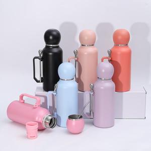 Nouvelle <span class=keywords><strong>gourde</strong></span> isotherme en acier inoxydable de 1300 ml, ensemble moderne de <span class=keywords><strong>gourde</strong></span> à yerba mate, bouteille de football, pot à eau avec bombilla - Product Image 1