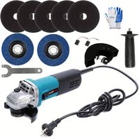 Meuleuse d'angle filaire de qualité industrielle 125 mm 710 W avec interrupteur à gâchette, meuleuse robuste pour le conditionnement des surfaces 11000 tr/min