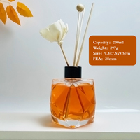 Chine pas cher prix clair vide Transparent arôme Reed diffuseur bouteille parfum de maison bouteilles en verre avec liège et bâtons