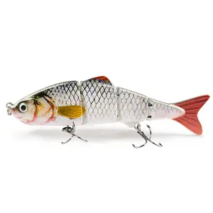 Multi-section fish 17g 12cm plastic 4 section bait sea fishing lure simulation bait hard bait