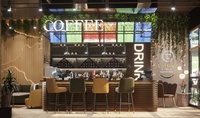 Meubles de café Pioneer, comptoir de café, design d'intérieur de café, fabricant de meubles de restaurant