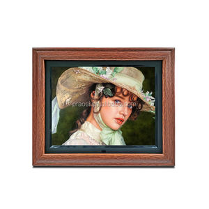 عالية الجودة الجدار تصاعد إطار خشبي 12 "Lcd إطار الصورة الرقمية مع محس حركة - Product Image 3