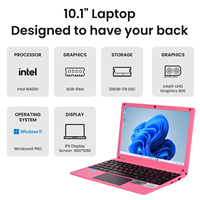 NOUVEAU Ordinateur portable fin argenté 10,1 pouces Écran IPS Dual Core Intel N4000 8 Go DDR4 128 Go SSD Clavier anglais Windows 10 Garantie 1 an