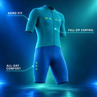 Maillot de cyclisme sur route à manches courtes, respirant, pour l'entraînement, la pratique du vélo, la vitesse et la distance, vêtements de sport d'extérieur