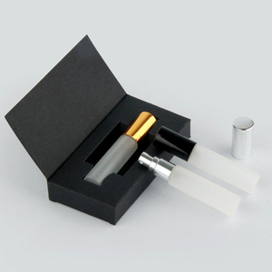 Luxury 5ml <b>Mini</b> Frosted Empty Spray Glass Perfume <b>Bottle</b> Gold Silver Black Spray Pump Perfume Tester Cylinder - Product Image 4