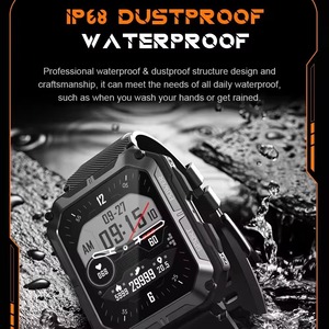Drioshipping Touch Screen <b>Smart</b> <b>Watch</b> for Men IP68 BT Outdoor Sport Mode Healthy Monitor Inteligente Reloj Square - Product Image 3