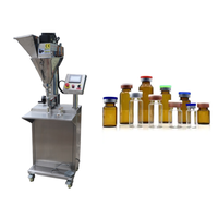 Petite machine de mise en conserve de poudre, machine de remplissage de poudre semi-automatique de laboratoire