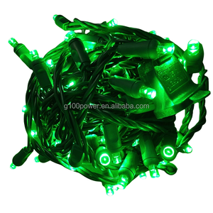 Dây đèn LED Giáng sinh hình nón góc rộng 5mm, 100 bóng, ánh sáng trắng sáng, dài 33', được làm sẵn thành chùm, dùng trang trí ngoài trời thương mại, dài 4 inch - Product Image 4