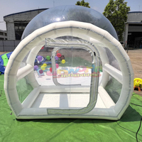 Tente gonflable pour enfants avec tunnel, imperméable, certifiée CE, ventilateur intégré, alimentée par batterie, garantie 1 an