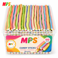 Bonbons japonais Offre Spéciale Long Stick Soft Gummy Candy Assortiment Saveur Bonbons Pailles Aigre Rempli De Réglisse Gummy Sticks