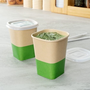 Gobelet en papier carré à paroi simple, épaissi, personnalisé, vente en gros à prix réduit - Product Image 2