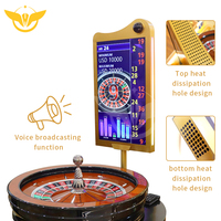 Tableau d'affichage électronique de roulette YH avec éclairage LED - Tableau de scores de roulette de casino double face 32 pouces FHD