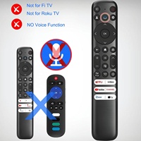 Control Remoto Infrarrojo RC813 Compatible con TCL Smart Google TV, Compatible con televisores inteligentes TCL UHD HDR LED QLED 4K