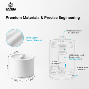 Tempat Minum Anjing Otomatis USB, Dispenser Air Super Senyap, Pemberi Makan Otomatis, Perlengkapan Produk Hewan Peliharaan - Product Image 6