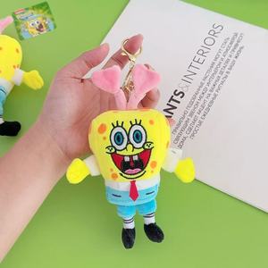 13Cm Dễ Thương Phim Hoạt Hình SpongeBob Sang Trọng Mặt Dây Chuyền Búp Bê Claw Máy Đồ Chơi Ba Lô Trang Trí Keychain - Product Image 5