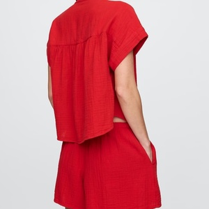 Conjuntos Casuales de Lino para Mujer, Primavera-Verano, 2 Piezas, Traje de Gasa de Algodón, Nueva Colección - Product Image 3