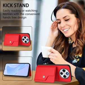 PU Leather Wallet Trường Hợp Với Chủ Thẻ Bảo Vệ Điện Thoại Di Động Bag Trường Hợp Đối Với Xiaomi Redmi 14C 4G 5G Lưu Ý 13 Pro Cộng Với 14T Pro - Product Image 4