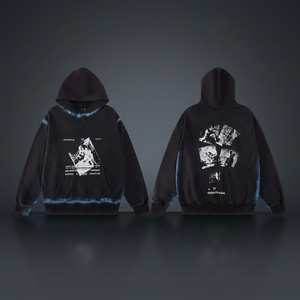 เสื้อฮู้ดดี้ปักลายสไตล์ ER แบรนด์ส่วนตัวบุซับในสำหรับผู้ชาย ผ้าฝ้ายซาติน 100% ลายพิมพ์วินเทจ ลุคซัมเมอร์ ล้างสีสไตล์เทรนดี้ สตรีทแวร์ 2026 - Product Image 3