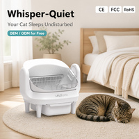 Bac à litière pour chat automatique, intelligent, électrique, à nettoyage automatique, grande capacité, silencieux, avec fonction de ramassage