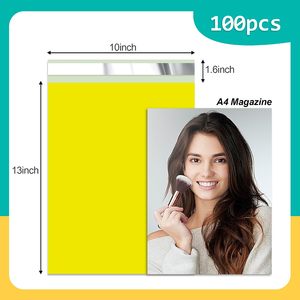 ถุงส่งของด่วนกันน้ำรักษ์โลก สีเหลือง โพลีปิดผนึกเองได้ พิมพ์โลโก้ได้ รีไซเคิลได้ - Product Image 3