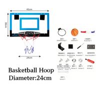 Ring Basket Mini Profesional untuk Dalam Ruangan, Ring Basket Gantung di Pintu dengan Papan Pantul Anti Pecah untuk Anak-Anak, Dewasa, dan Kantor