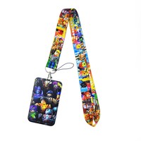 Roblox Anime Cartoon Lanyard Long Cou Sangle pour Téléphone ID Badge Caméra Porte-Carte Manchon Fait Durable Polyester Crochet Accessoire