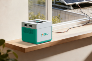 Station d'alimentation portable Meco 1000, batterie 1000Wh, compatible solaire, sortie 300W, plus de 8000 cycles de vie pour l'alimentation d'urgence - Product Image 2