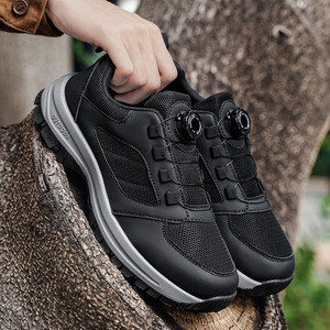 Zapatos Deportivos Casuales de Verano para Hombre, Transpirables, con Parte Superior de Malla, Suela Gruesa, con Cordones, Tallas 39-48, para Senderismo, Montañismo, Skateboarding, PU - Product Image 5