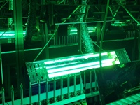 Ligne de revêtement par pulvérisation UV industrielle CCZK-UVA avec système de double polymérisation pour lampes automobiles, capuchons cosmétiques et ornements