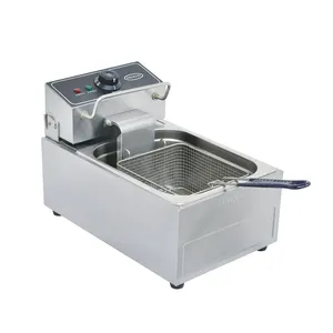 Customized Tabletop 1 Tank Electric Deep Fryer Commercial Chips Fryer