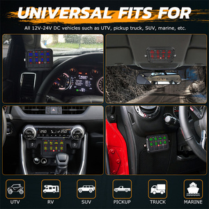 Điều Kiện Mới 8 gang chuyển đổi bảng điều khiển người dùng lập trình 12V Offroad 4x4 đèn xe Phụ kiện cho hệ thống điện tự động - Product Image 2