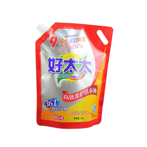 Custom Printed Laminated Doypack Stand up Spout Pouch Bags for Liquid <strong>Detergent</strong>,PET+AL+PE Material - Product Image 2