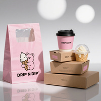 Boîtes rigides en papier kraft biodégradable pour le déjeuner, les bento, les sushis, l'emballage de livraison, les contenants pour aliments chauds, personnalisables avec une finition mate blanche