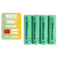 Sel Lithium Li-ion Grade A INR18650-33V 3.7V 3300mah 3.6V untuk Paket Baterai Penyimpanan Energi Surya, Stasiun Daya Portabel Luar Ruangan