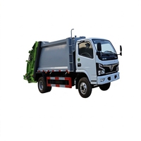 Camion compacteur de déchets mini DongFeng 6CBM, châssis 4x2, système de chargement automatique pour la collecte des déchets résidentiels