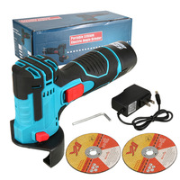 Mini-meuleuse d'angle électrique portable 12V, petite machine de découpe sans fil de 3 pouces pour le bricolage à domicile, polisseuse à batterie lithium rechargeable