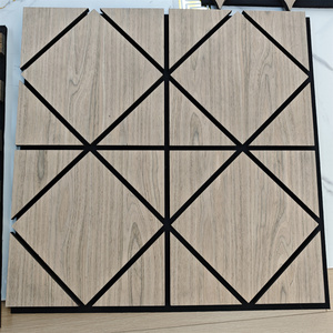 Paneles Acústicos Modernos de Listones de Madera con Chapa de Madera Sintética, Aislamiento y Absorción de Sonido para Hoteles y Estudios - Product Image 1