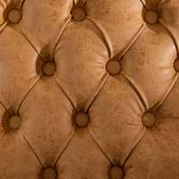 [Stock US] Ensemble de chaises de salle à manger en cuir PU sable, design français, élégant, luxueux, moderne, capitonné avec bois massif, acceptant le dropshipping US