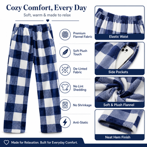 <span class=keywords><strong>Pantaloni</strong></span> <span class=keywords><strong>pigiama</strong></span> in flanella con Logo personalizzato con motivo a quadri da <span class=keywords><strong>uomo</strong></span> abbigliamento da notte invernale Casual termicamente traspirante caratteristiche 100% poliestere per il freddo - Product Image 5