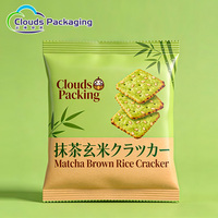 Voedselveilige stand-up pouches met heatseal, PET/AL/PE materiaal voor verpakkingen van chips, koekjes, snacks.