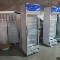 Vitrine Réfrigérée Verticale de 388 L, 5 Niveaux, Éclairage LED, Porte Vitrée Simple pour Boissons, Réfrigérateur d'Affichage pour Supermarché
